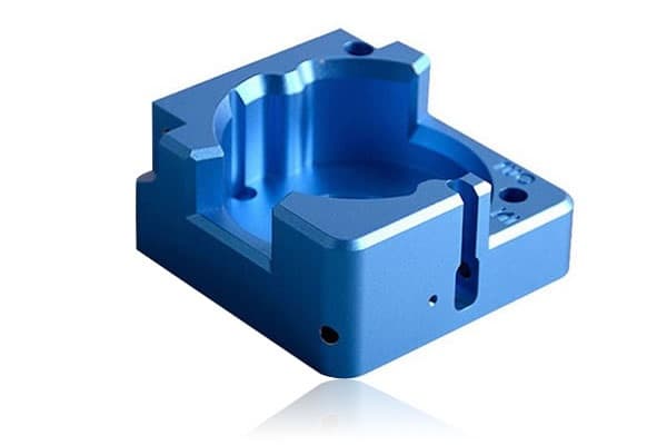 Blue Anodized Precision Cavity Block