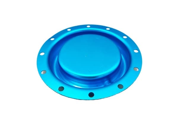 Blue Anodized Circular End Cap
