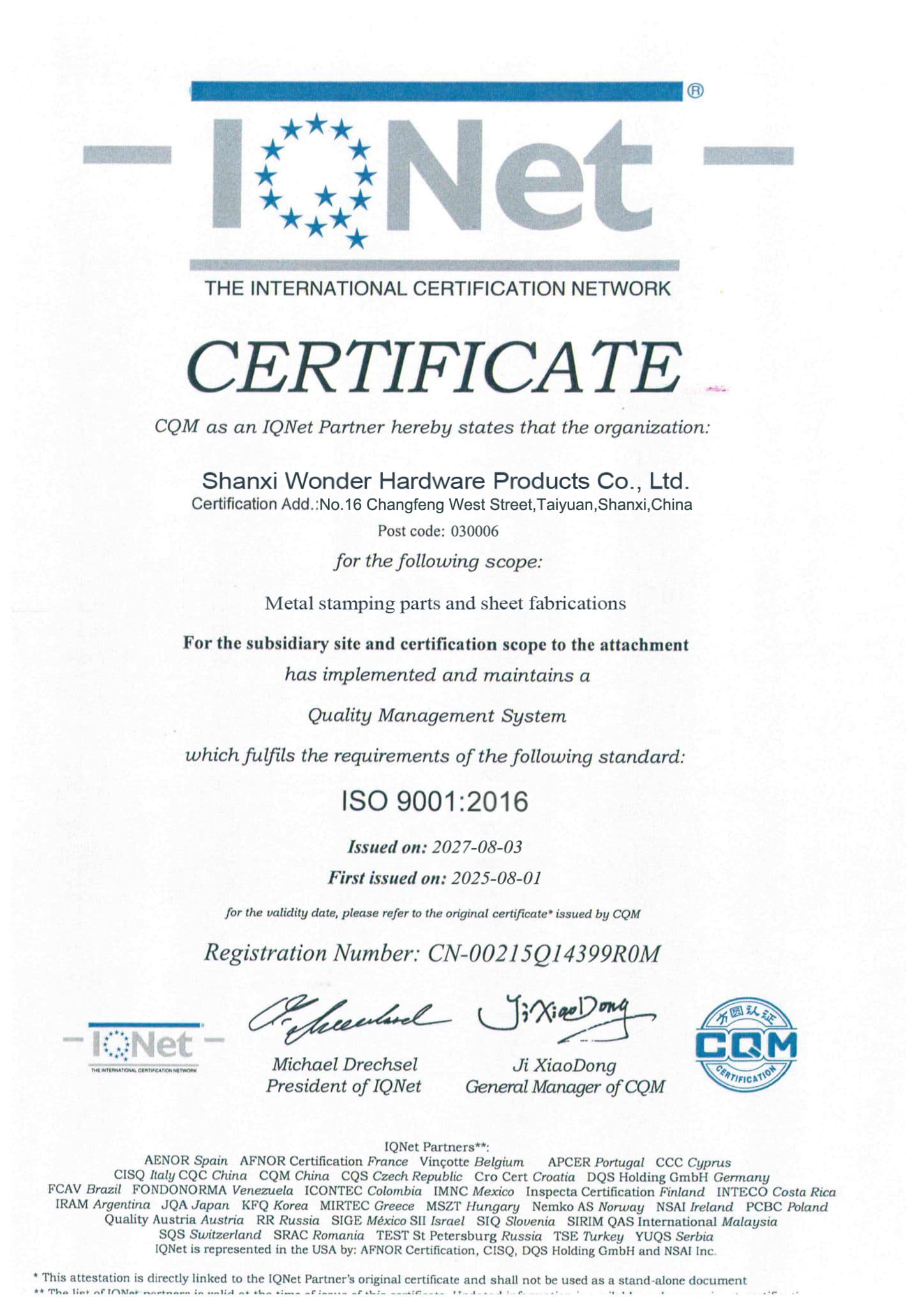 IQNet — International Certification Network