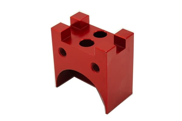 Red Anodized Fixture Block
