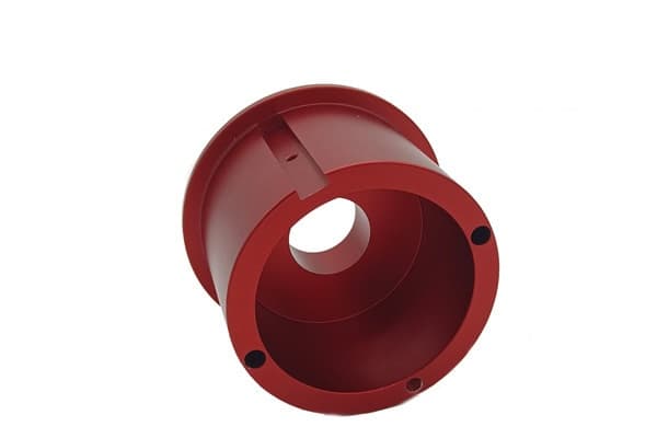 Red Anodized Step Bushing